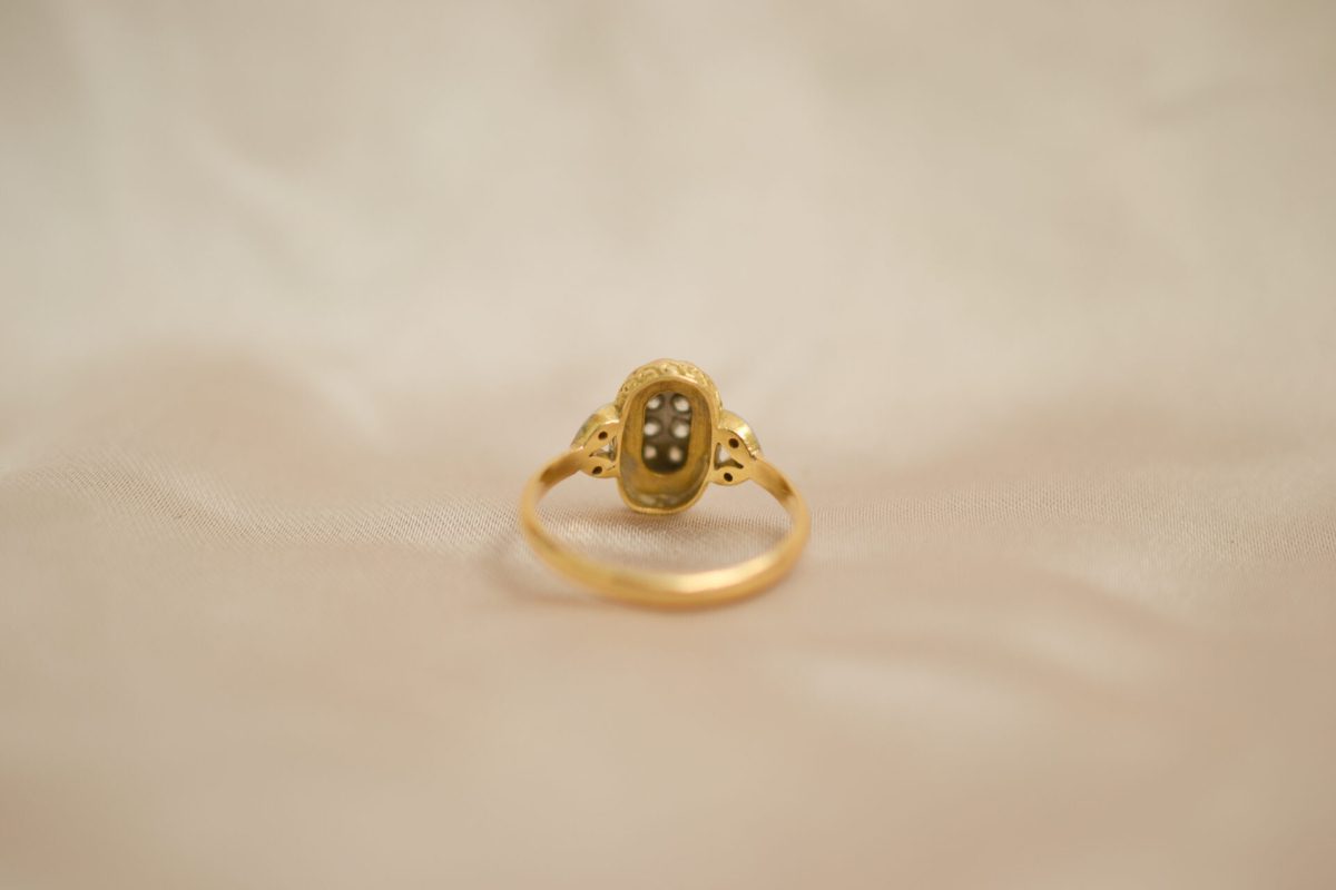 Bague début XXème diamants Or Platine