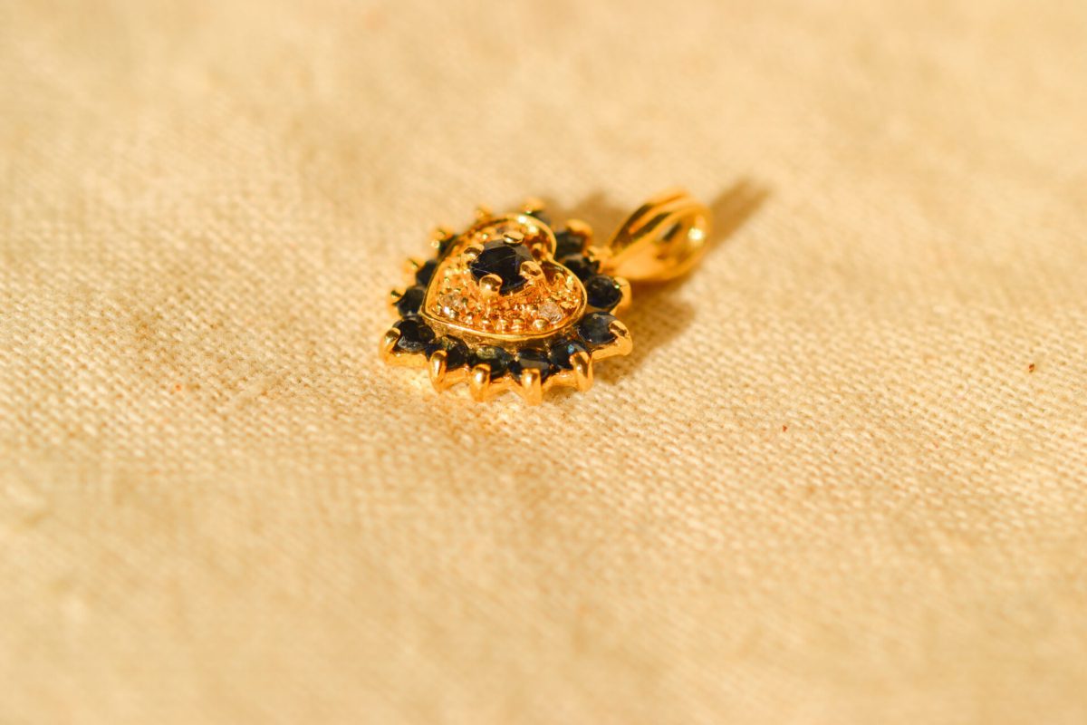 Pendentif Cœur Saphirs et Diamants