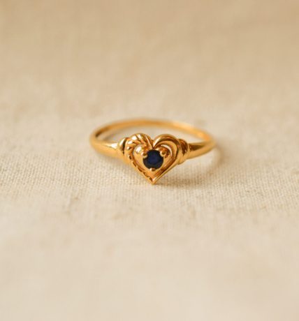 Bague Cœur Saphir