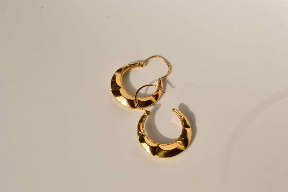 Créoles facettées Or jaune