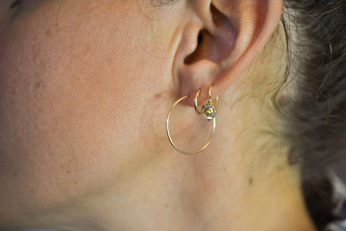 paire de créoles boucles d'oreilles or jaune