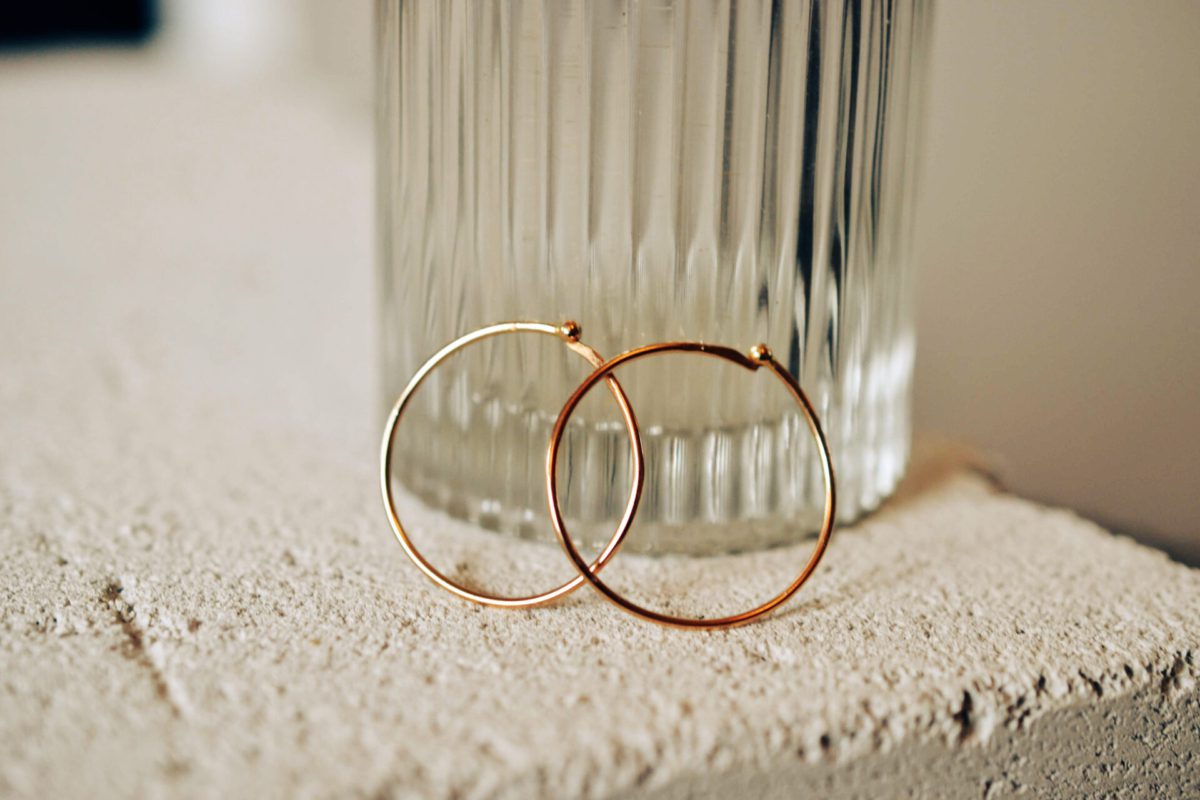 créoles fines en or jaune 18 carats bijou ancien