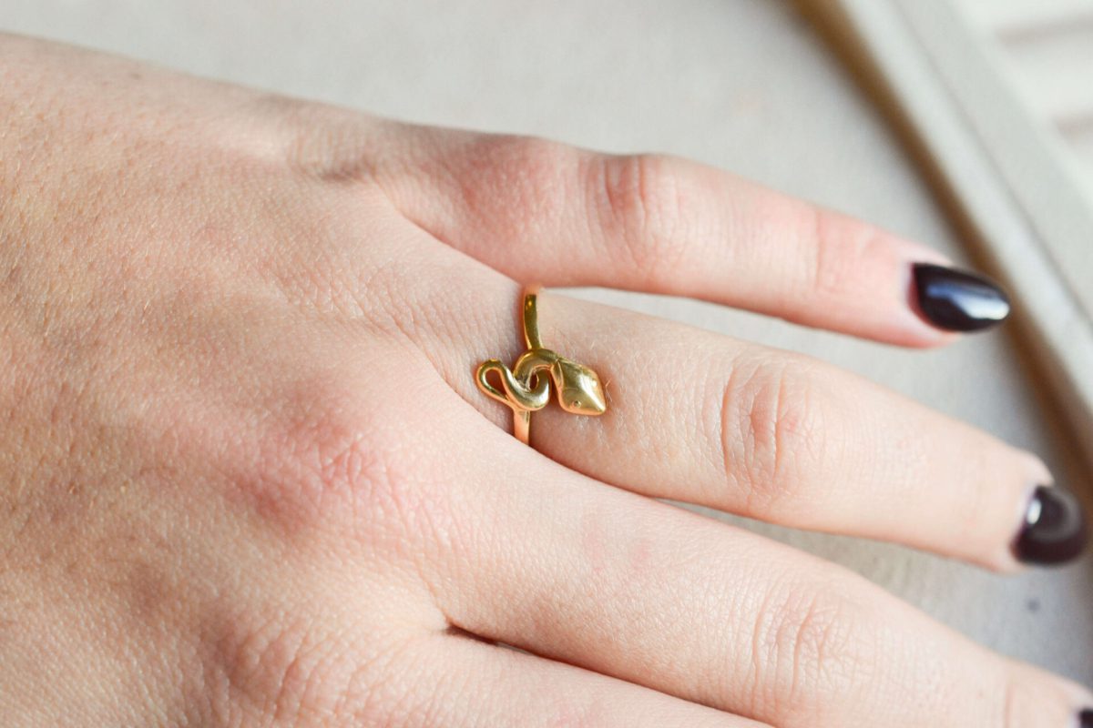 Bague serpent en Or jaune