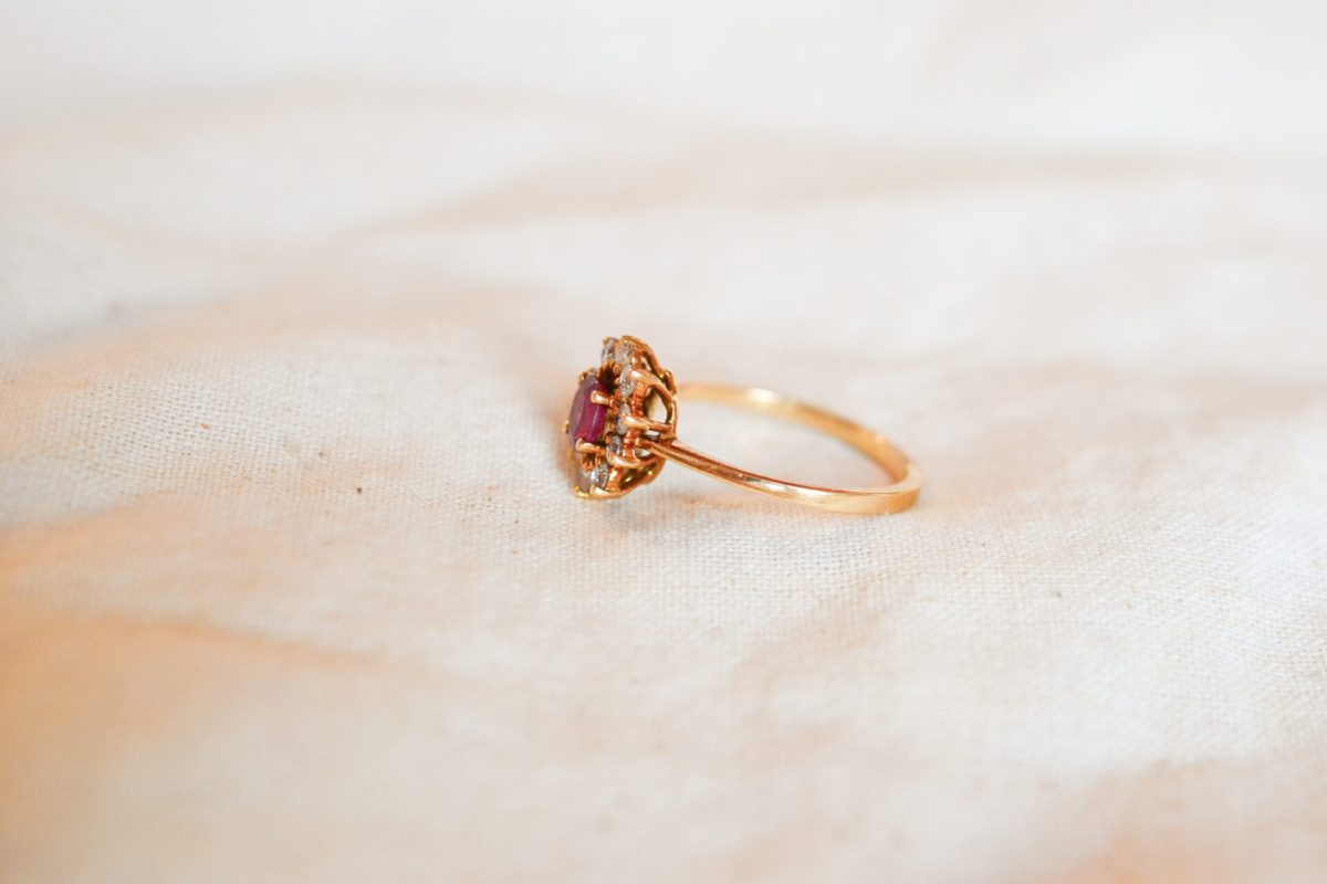 Bague Marguerite Rubellite