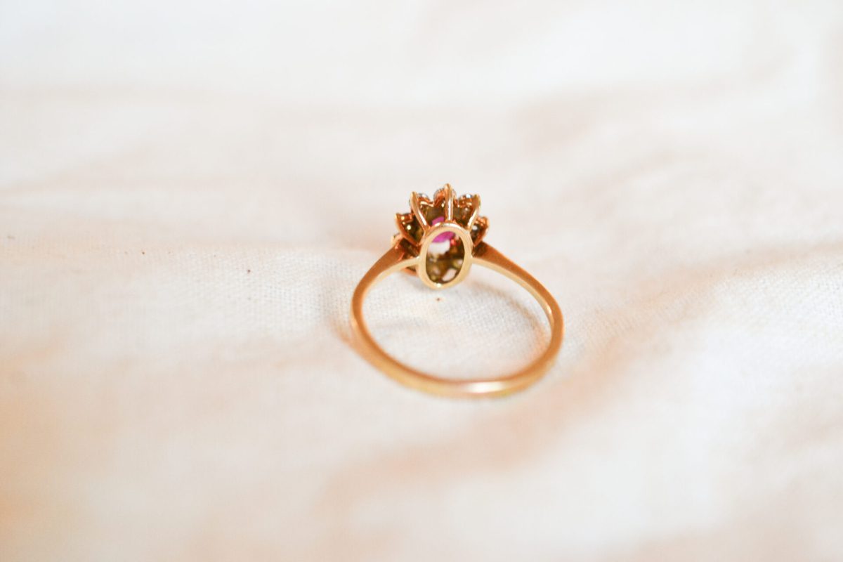 Bague Marguerite Rubellite