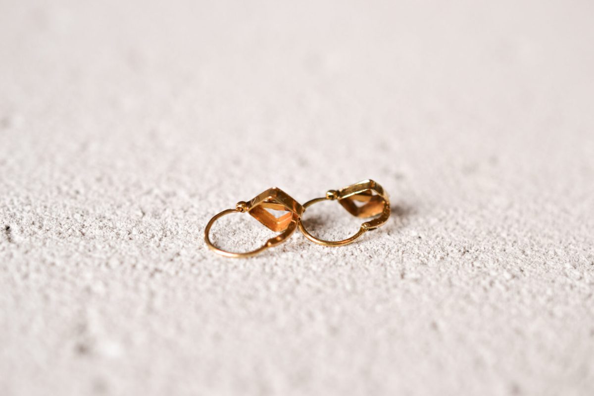 boucles d'oreilles dormeuses vintage cadeau français