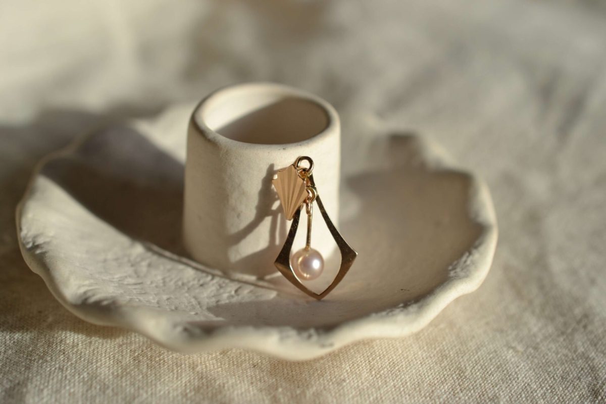 pendentif ancien art deco or jaune