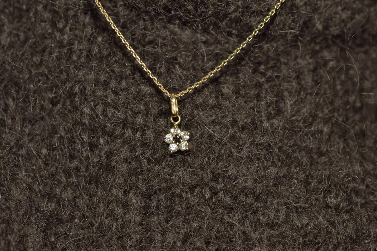 pendentif Vintage Saphir en or jaune 18 carats