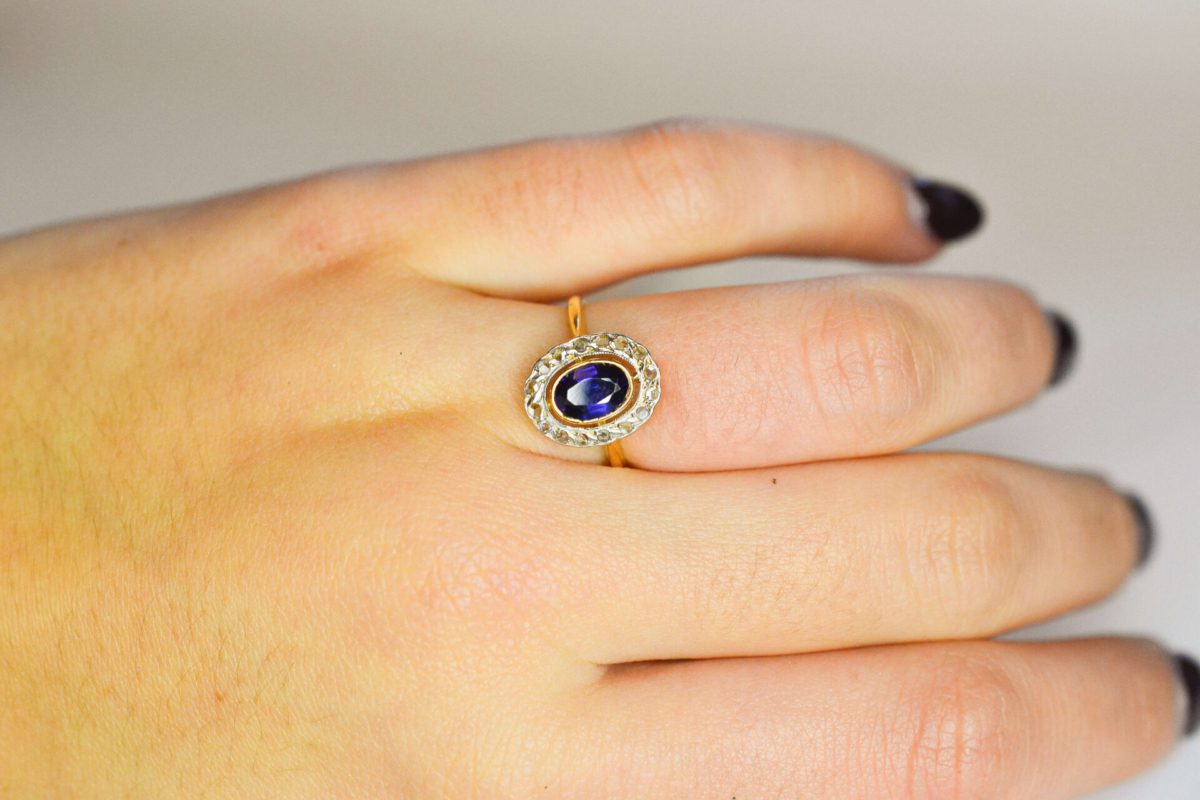 Bague Marguerite Saphir