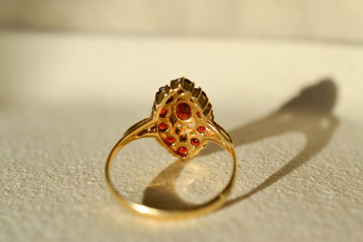 Bague Marquise Grenats