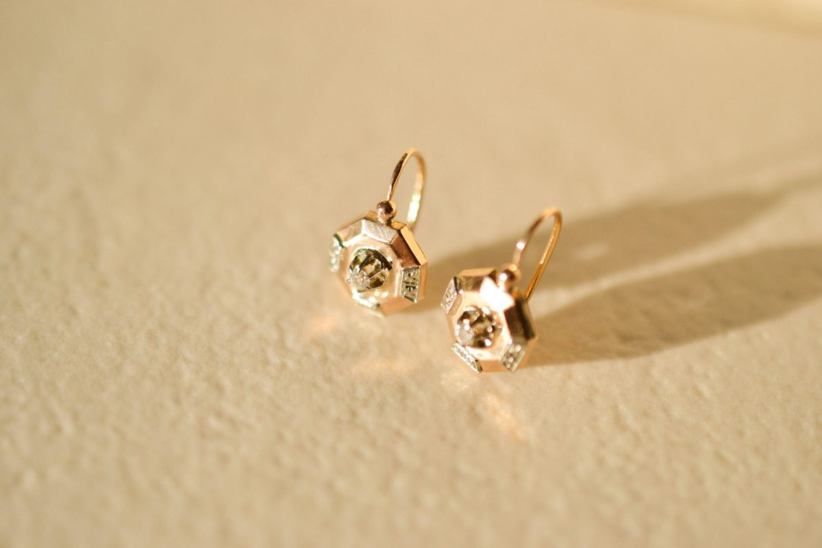 Dormeuses octogonales Oxydes Or