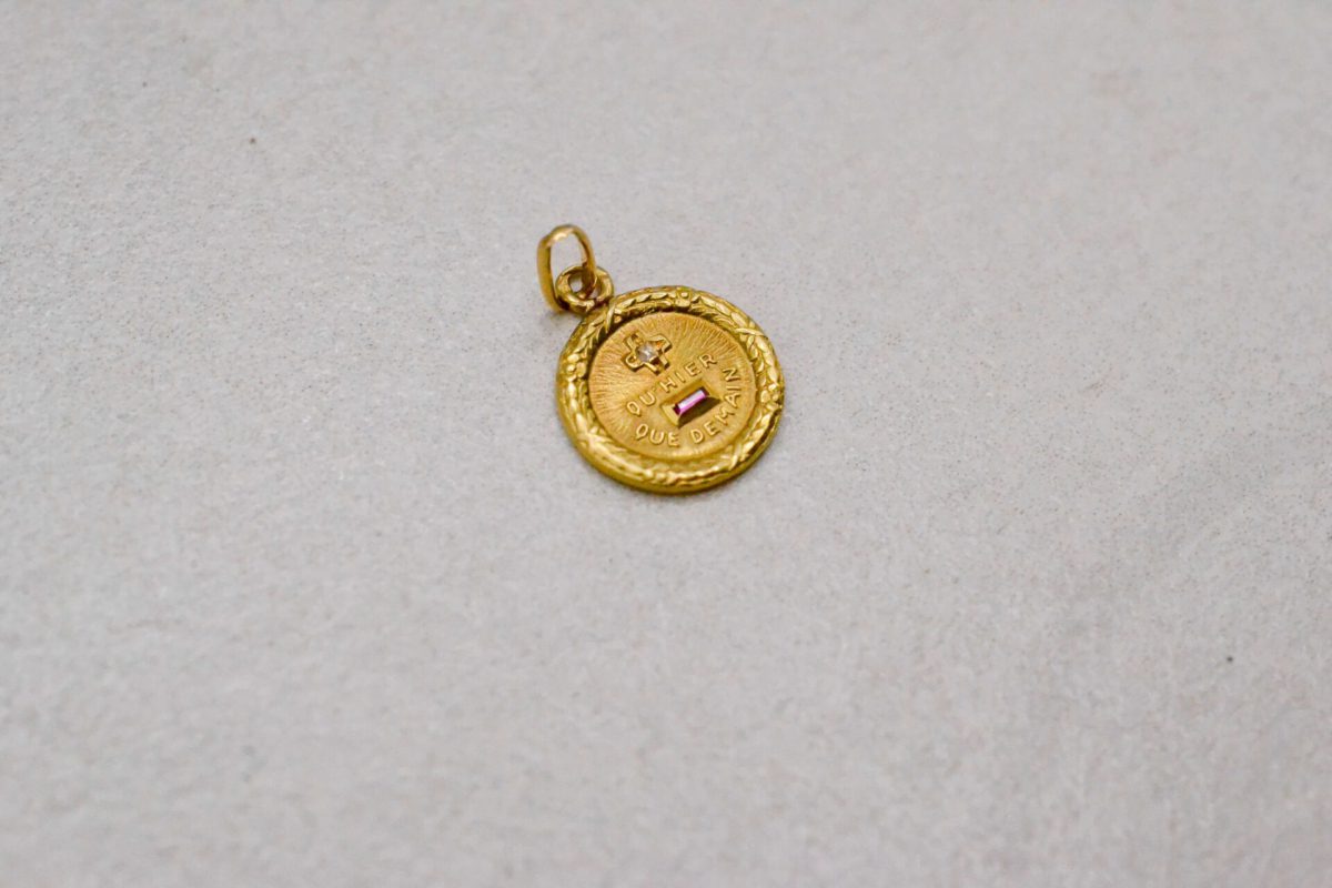 Pendentif Augis Rubis et Diamant