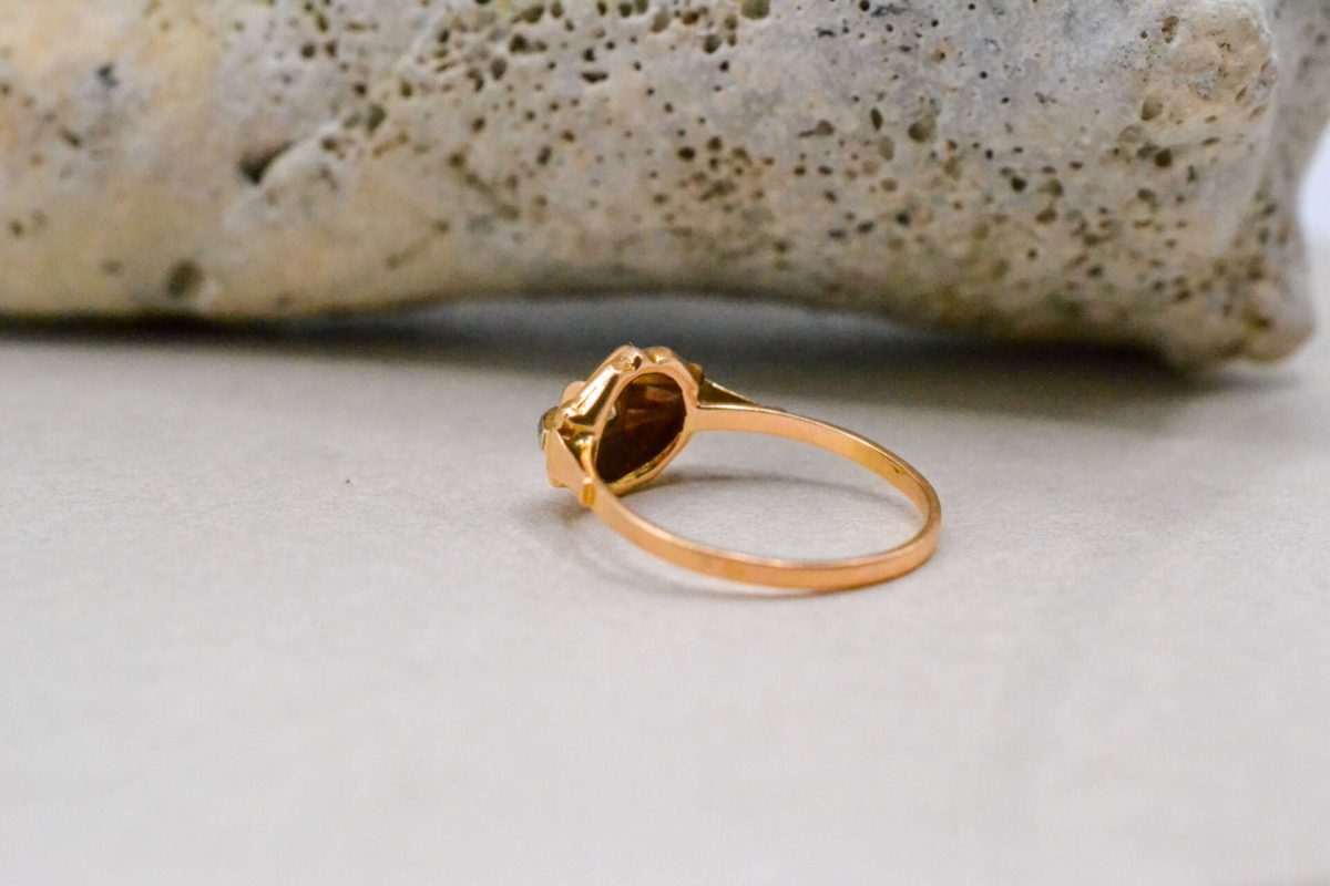 Bague Art Déco 2 Ors Diamant