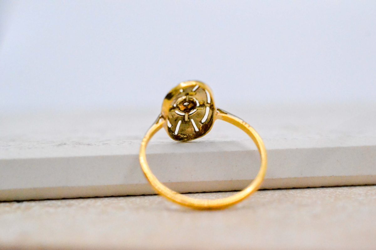 Bague Art Déco ovale Diamant