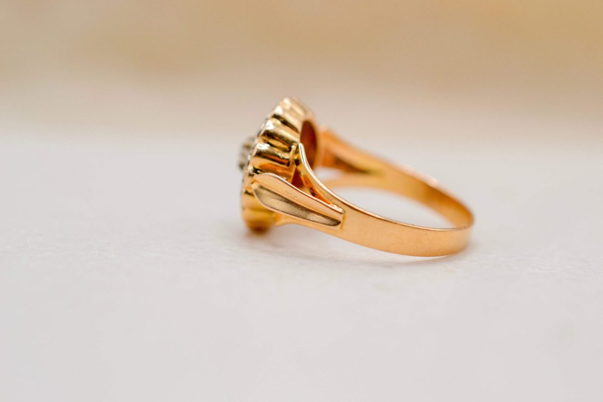 Bague Art Déco 2 Ors et Diamant