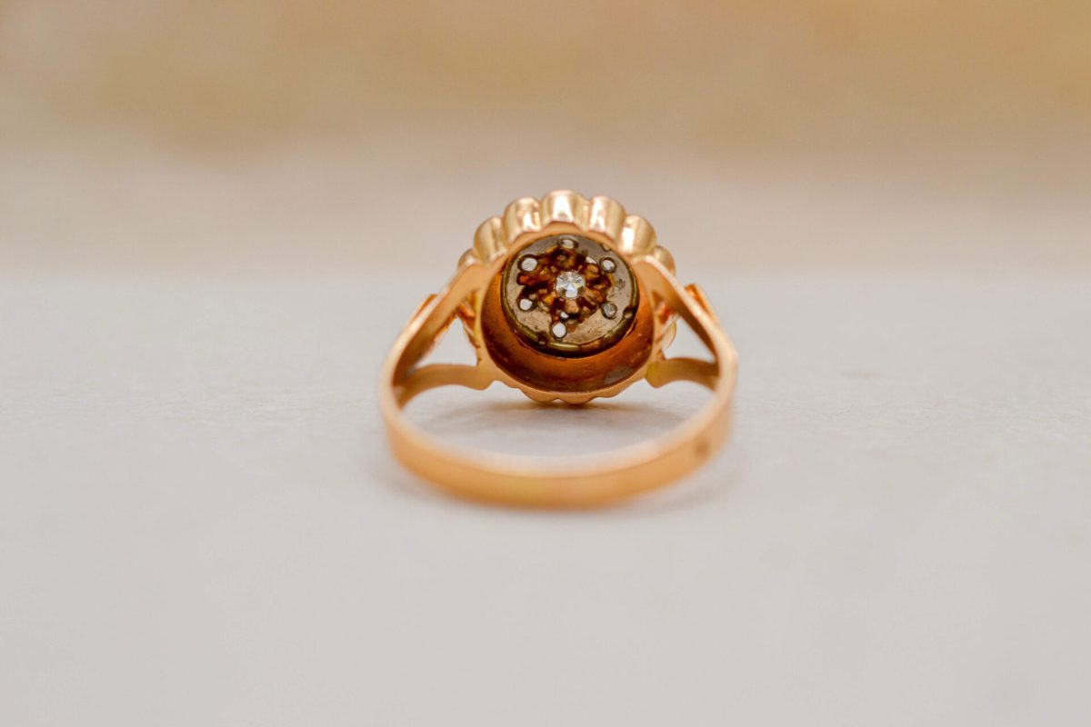 Bague Art Déco 2 Ors et Diamant