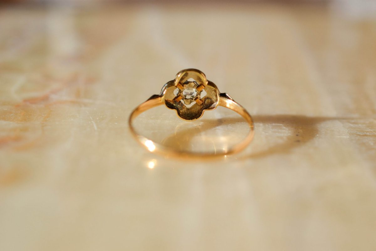 Bague Polylobée Art Déco Oxyde