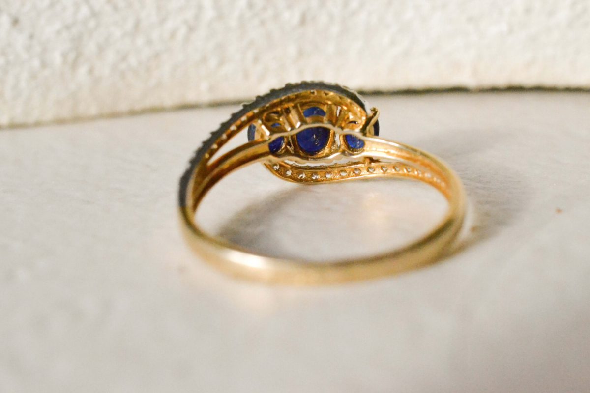 Bague trio de Pierre Saphir