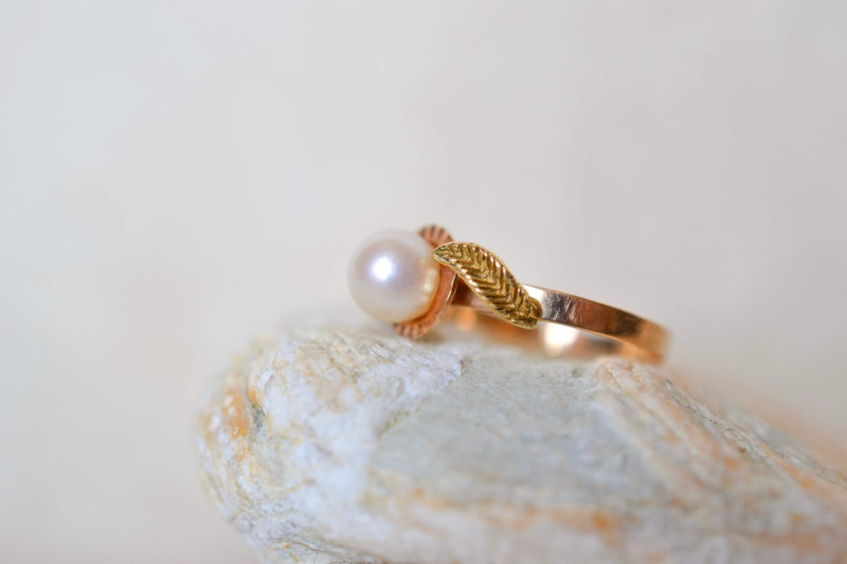 Bague Perle Akoya Or jaune 18K
