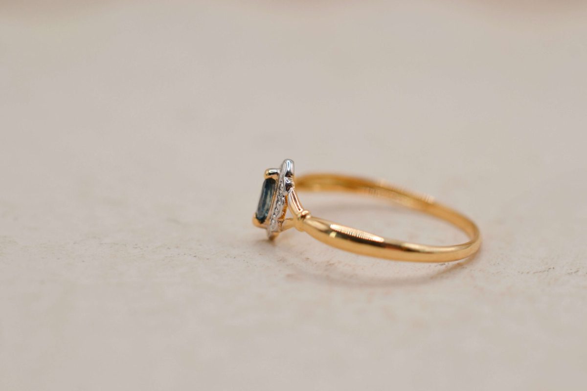 Bague 2 Ors Saphir