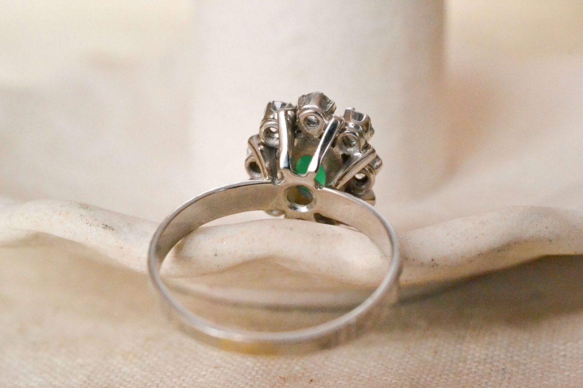 Marguerite Calcédoine Or blanc