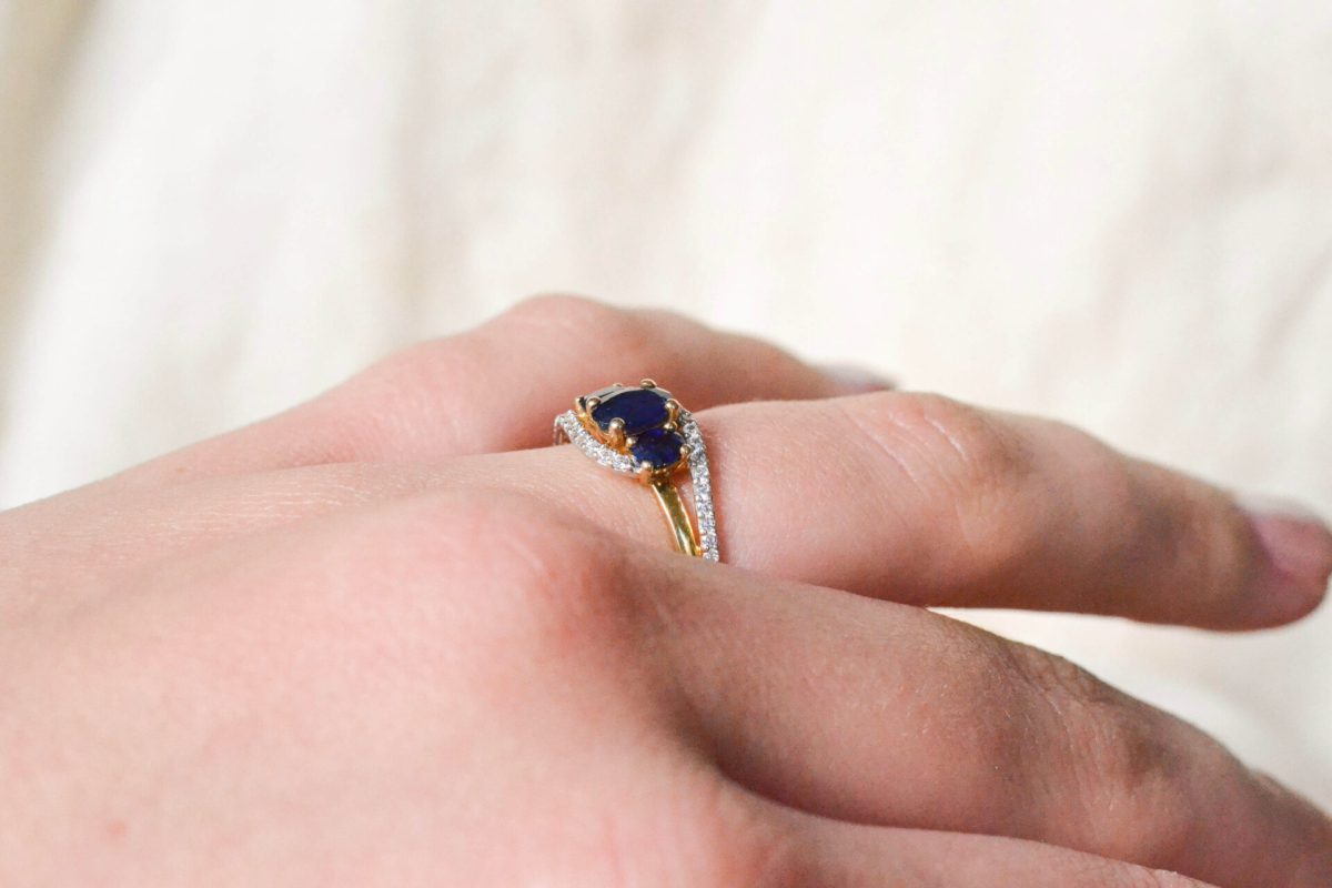 Bague trio de Pierre Saphir