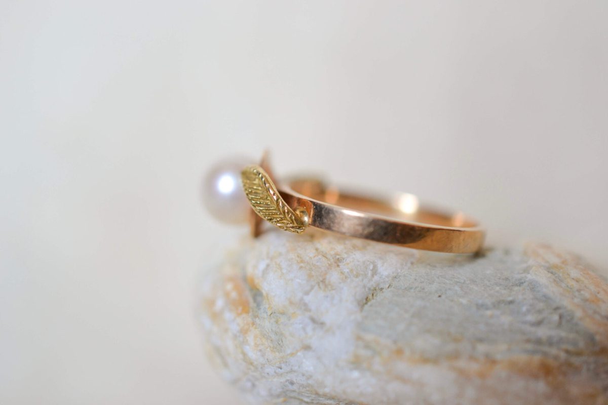 Bague Perle Akoya Or jaune 18K