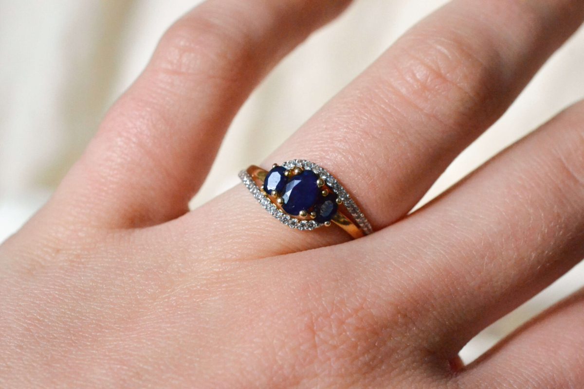 Bague trio de Pierre Saphir