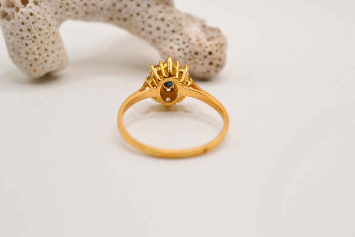 Marguerite Saphir Or jaune