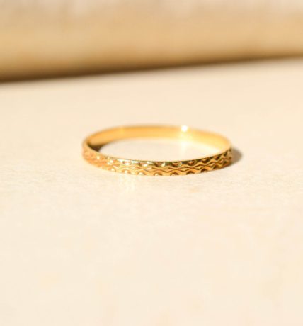 Alliance stylisée Or jaune