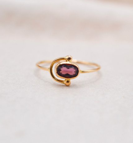 Bague étrier Améthyste