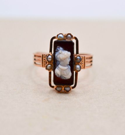 Bague Camée Or rose