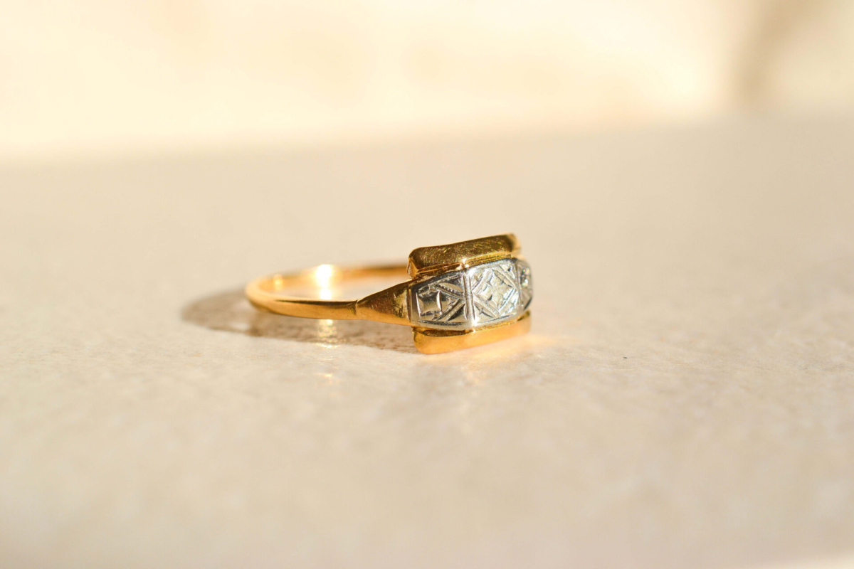 Bague Art Déco 2 Ors