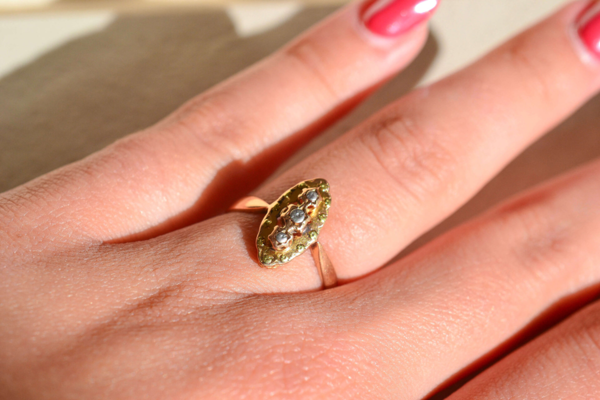 Bague Marquise 3 Ors