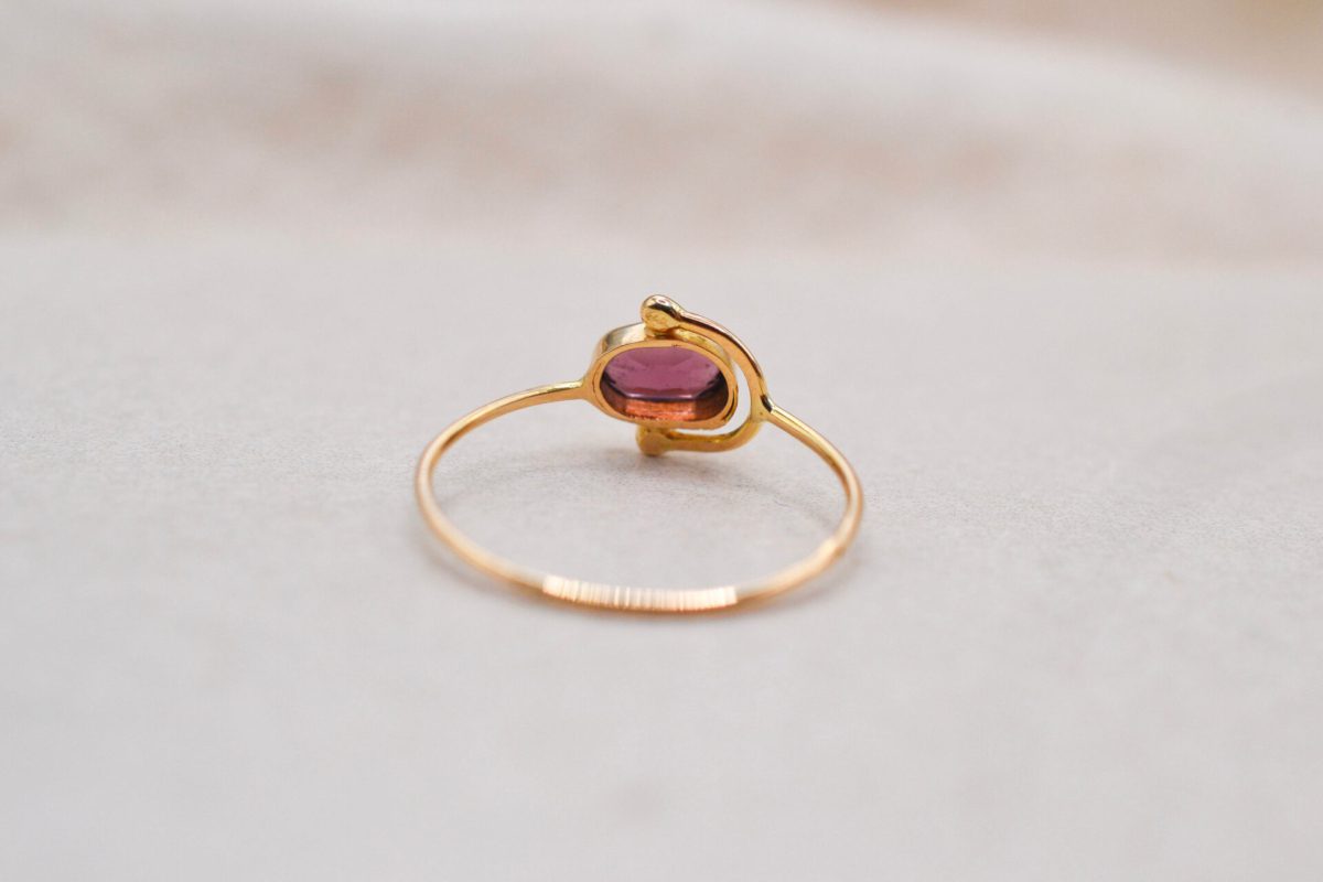 Bague étrier Améthyste