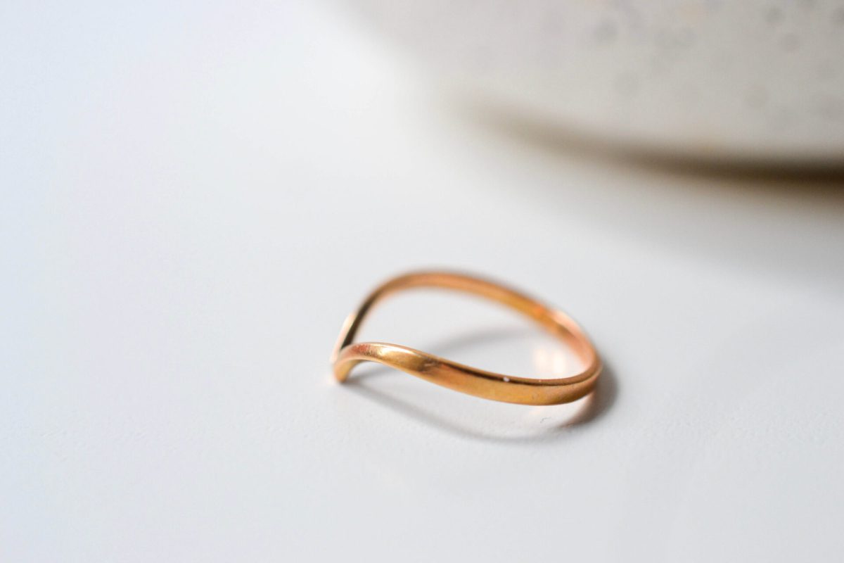 Bague pinky ring chevron