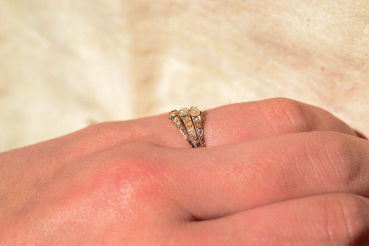 Bague Perles Or rose