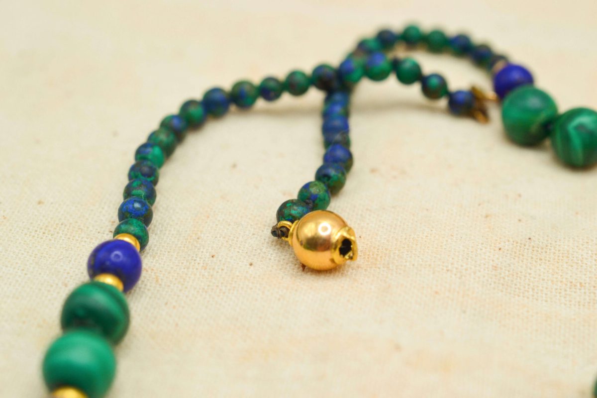 Collier Malachite et Lapis Lazuli