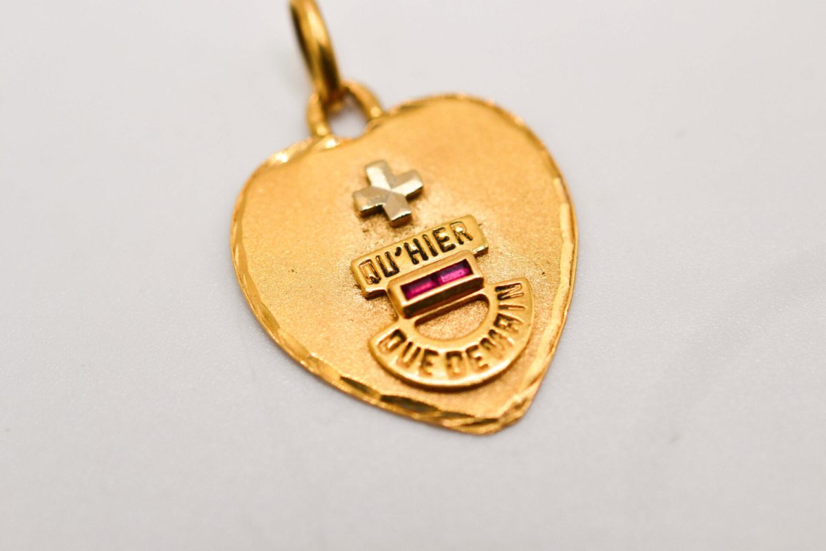 Médaille AUGIS cœur Rubis