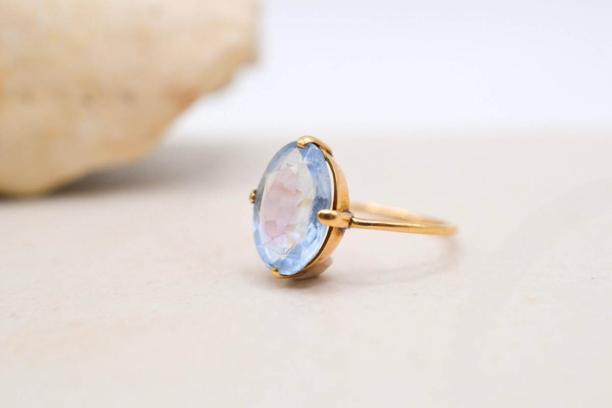 Bague Aigue-marine Or