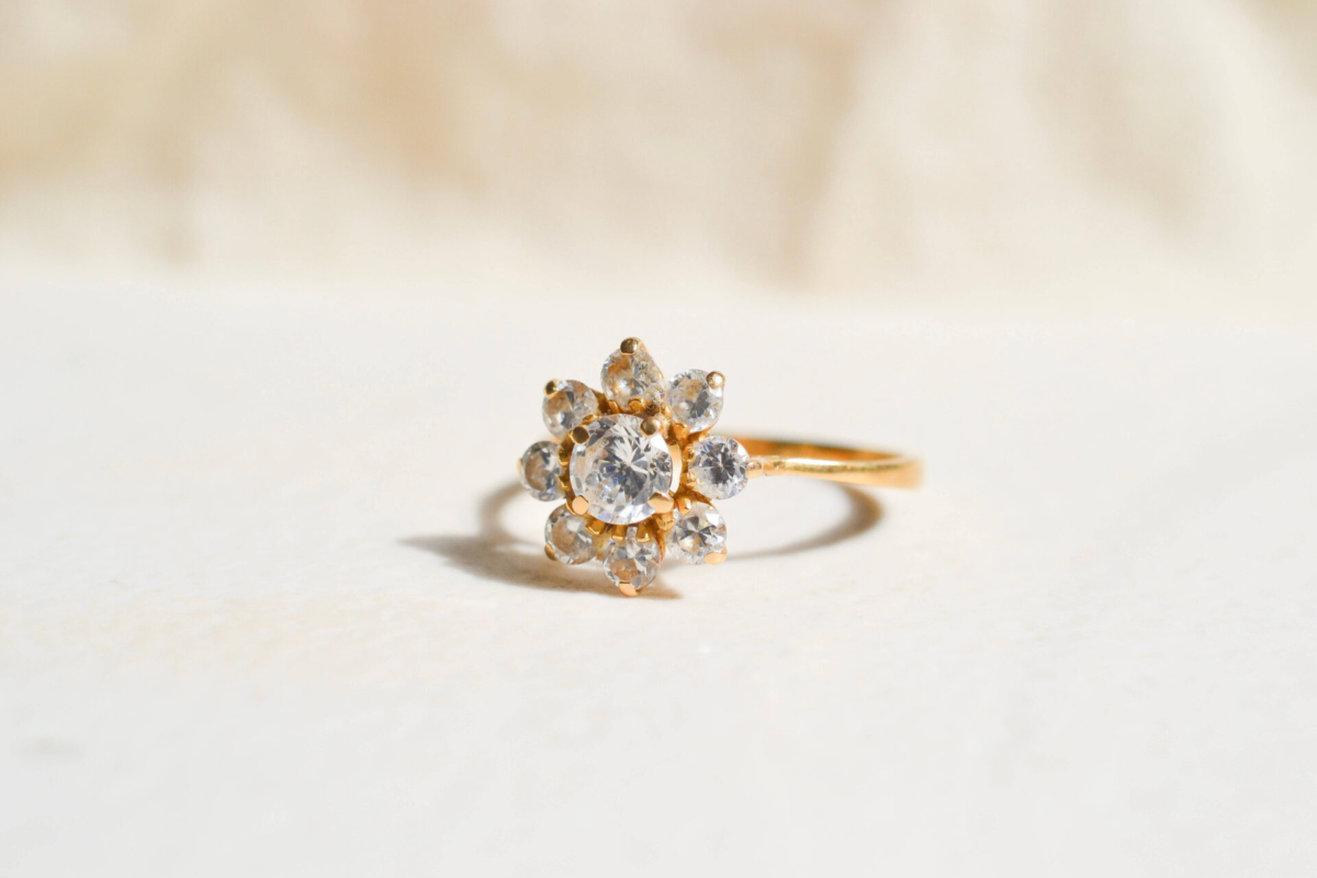 Bague fleur Oxydes