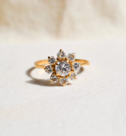 Bague fleur Oxydes