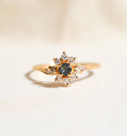 Marguerite Vintage Saphir Diamants