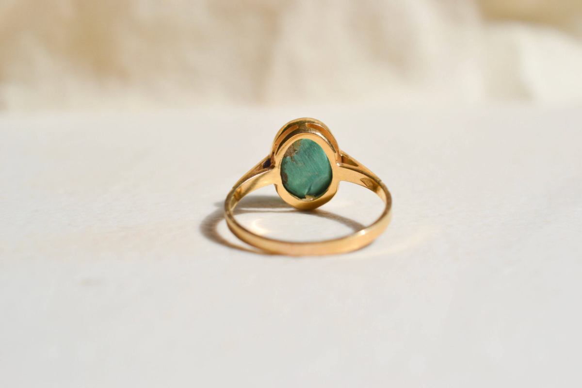 Bague cabochon Turquoise