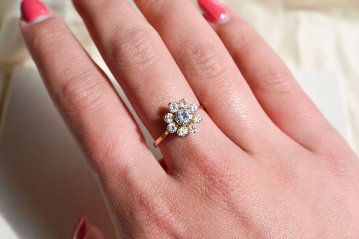 Bague fleur Oxydes