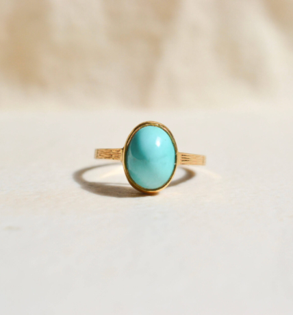 Bague cabochon Turquoise