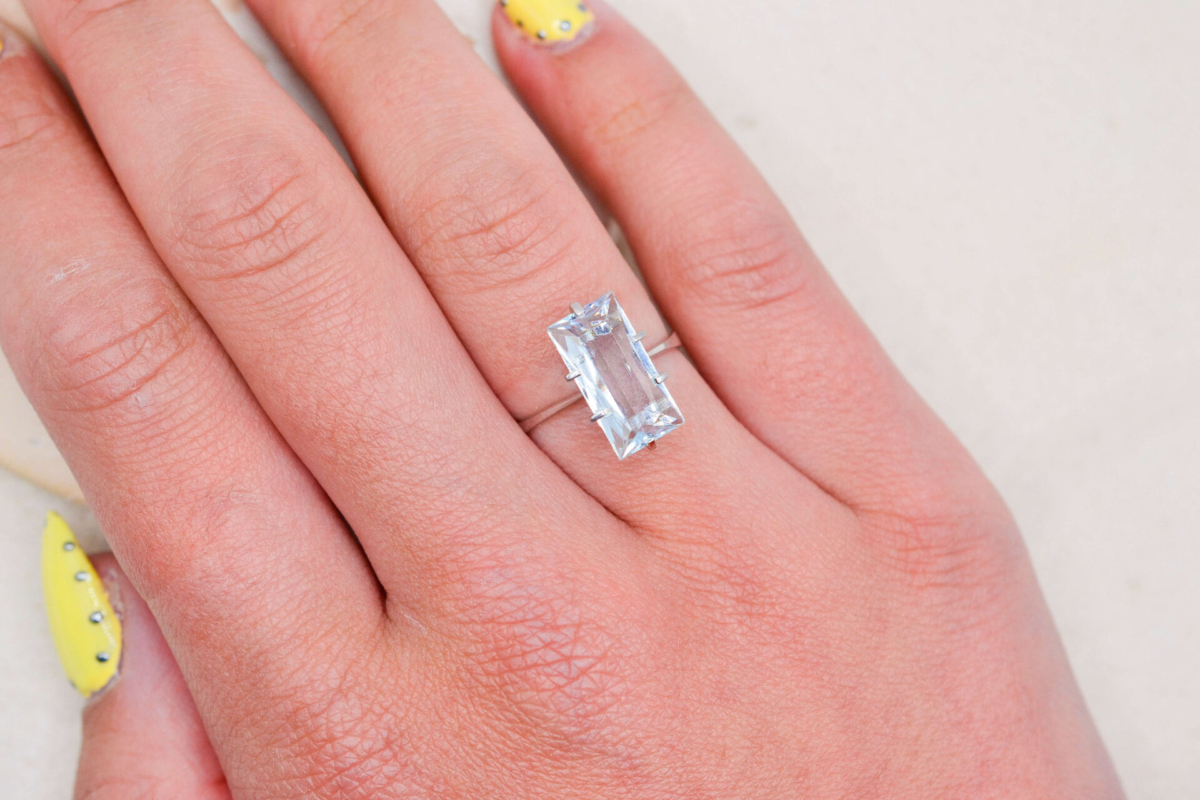 Bague Or Aigue-Marine