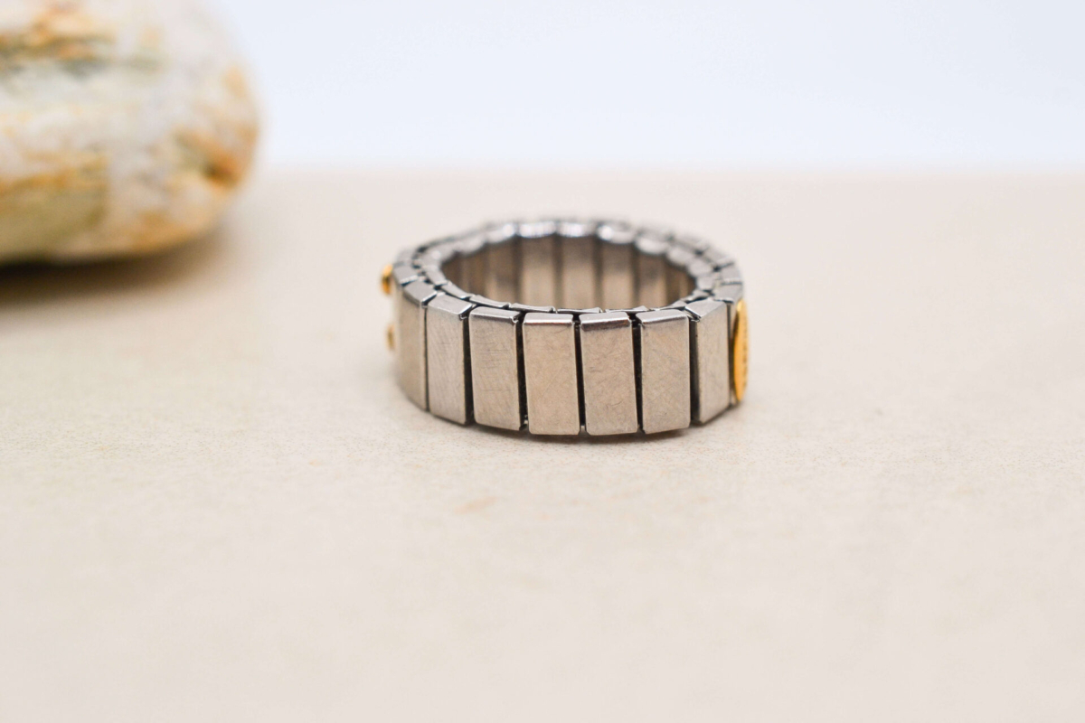Bague élastique Acier et Or