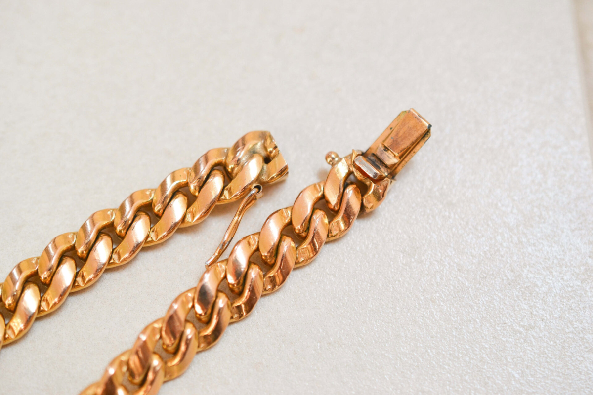 Bracelet maille gourmette