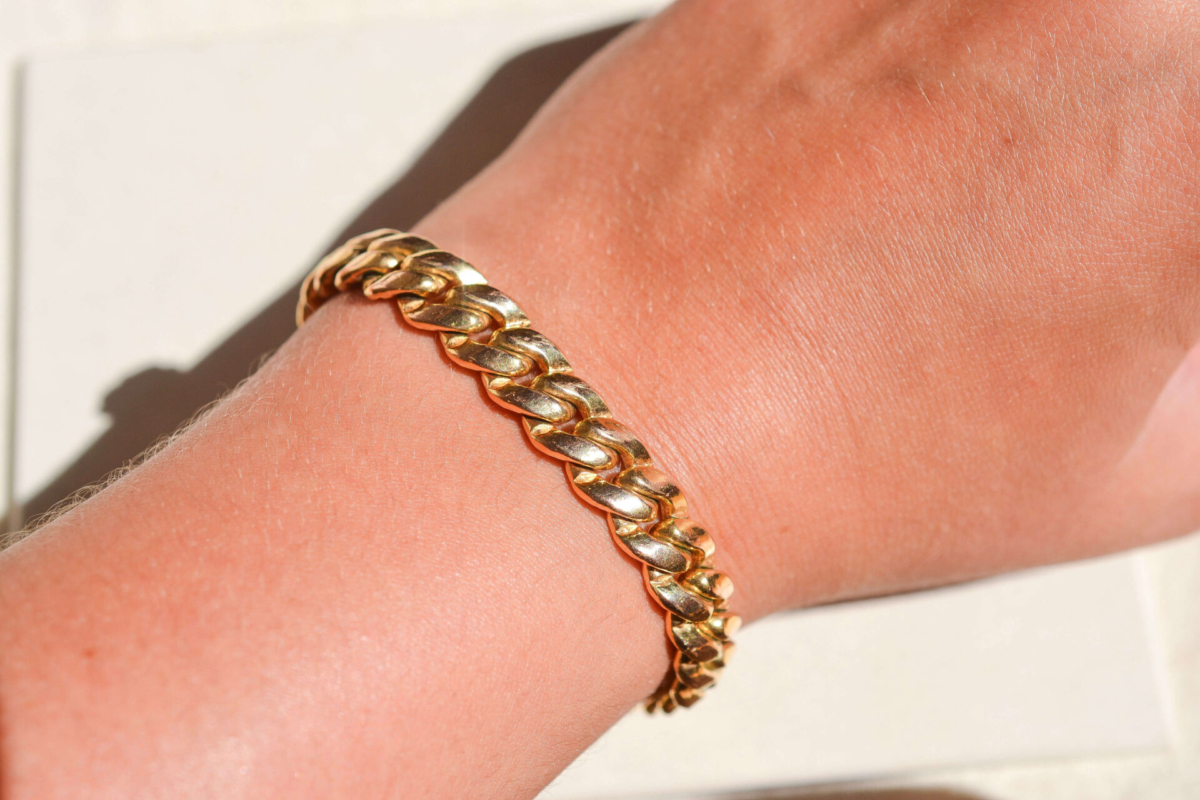 Bracelet maille gourmette